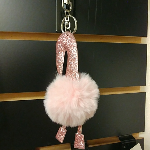 Tropical Sparkly PomPom Keychain - Picture 4 of 6